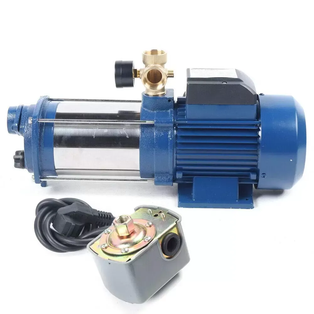 Pompe centrifuge 1800 W Pompe de jardin avec disjoncteur de protection moteur 2850 tr/min.