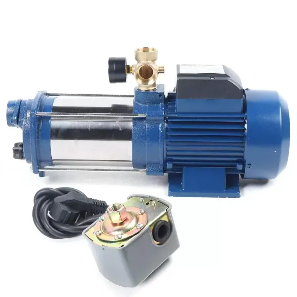 Pompe centrifuge 1800 W Pompe de jardin avec disjoncteur de protection moteur 2850 tr/min.