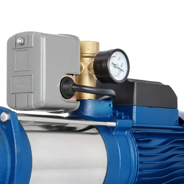 Pompe centrifuge 1800 W Pompe de jardin avec disjoncteur de protection moteur 2850 tr/min.