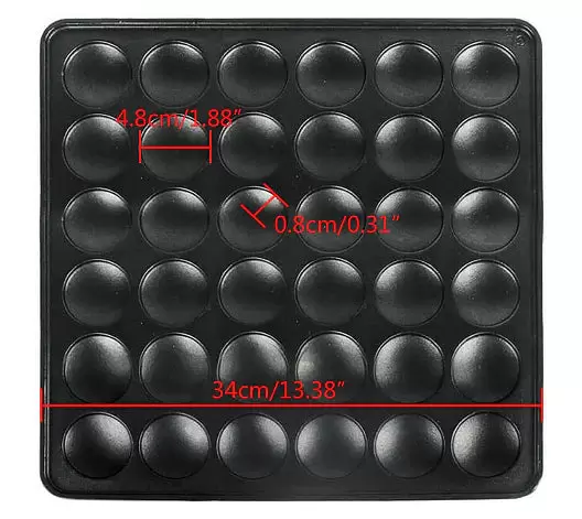 220 V 1000 W Bubble Wafelijzer, 36 Gaten Rvs Eierwafelijzer, Hong Kong Stijl Bubble Ei Wafelijzer