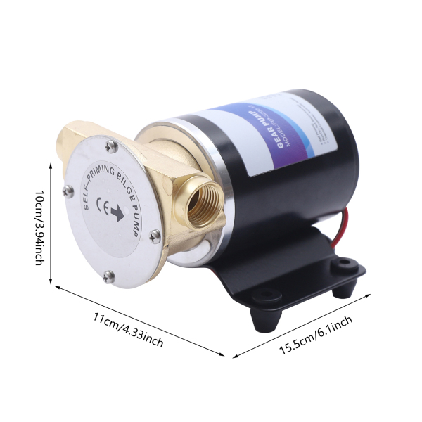Pompe à eau 12 V à membrane - Pompe à pression auto-amorçante 30 l/min - Pour pont et Anchor Washdown