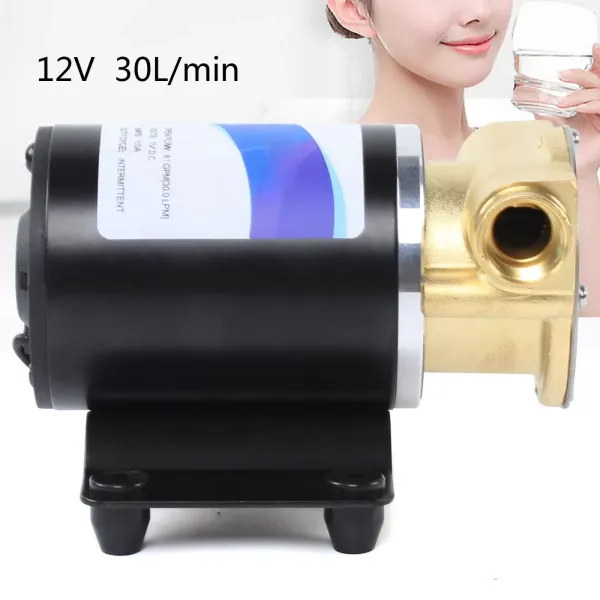 Pompe à eau 12 V à membrane - Pompe à pression auto-amorçante 30 l/min - Pour pont et Anchor Washdown Pompe à eau 12 V à membrane - Pompe à pression auto-amorçante 30 l/min - Pour pont et Anchor Washdown