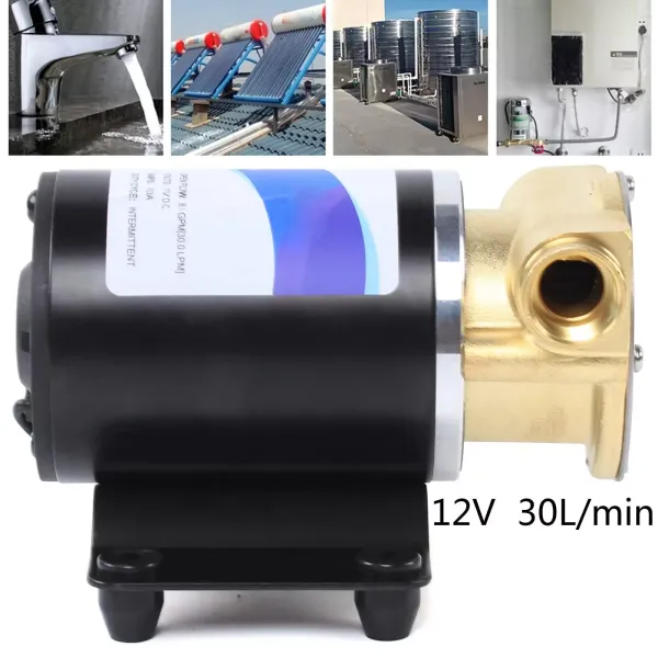 Pompe à eau 12 V à membrane - Pompe à pression auto-amorçante 30 l/min - Pour pont et Anchor Washdown