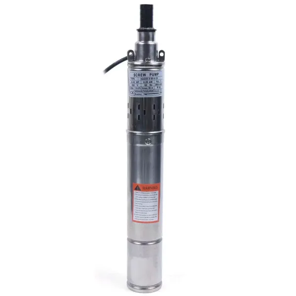 Pompe de Puits Profond, Pompe Submersible en Acier Inoxydable de 3 Pouces, Pompe de Puits de 250 W, Débit Max. 1600 l/h