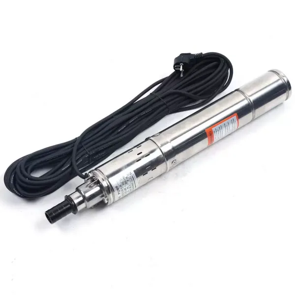 Pompe de Puits Profond, Pompe Submersible en Acier Inoxydable de 3 Pouces, Pompe de Puits de 250 W, Débit Max. 1600 l/h