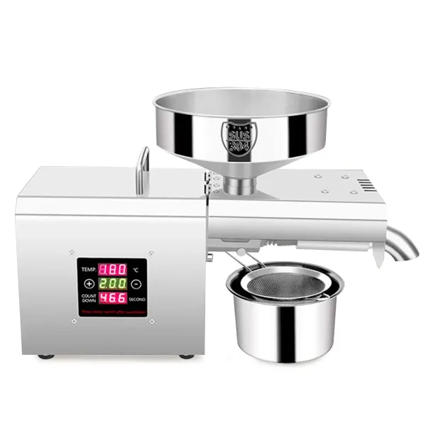 Machine à huile automatique 750W- Pour coco, colza, sésame, cacahuète, noix de coco - 50-250 °C