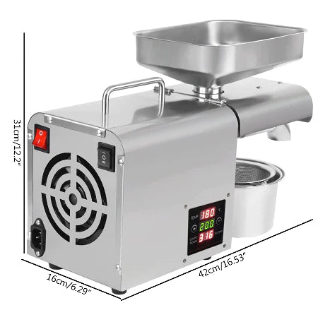 Presse-huile automatique 610 W 220 V - En acier inoxydable 304