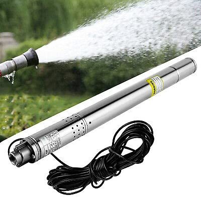 Pompe immergée en acier inoxydable 0,35 kW - Diamètre de la pompe : 5 cm - Câble de raccordement : 15 m