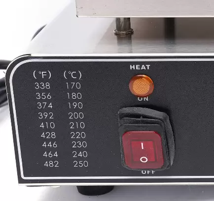Elektrische crêpemaker Commerciële crêpemaker voor 9 Dorayaki, pannenkoeken (3,03 x 3,03 x 0,39 inch)
