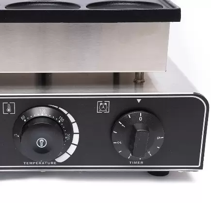 Elektrische crêpemaker Commerciële crêpemaker voor 9 Dorayaki, pannenkoeken (3,03 x 3,03 x 0,39 inch)