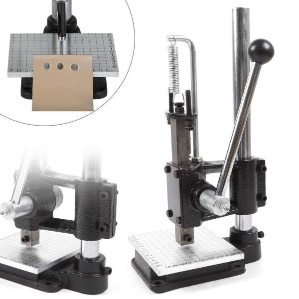 Outil de perforation pour cuir - Machine à perforer - Kit de presse-œillets - Poinçonnage - Machine DIY pour percer le cuir