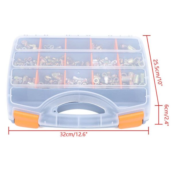 Lot de 1200 écrous à rivets aveugles en acier inoxydable et aluminium M3 M4 M5 M6 M8 M10 M12