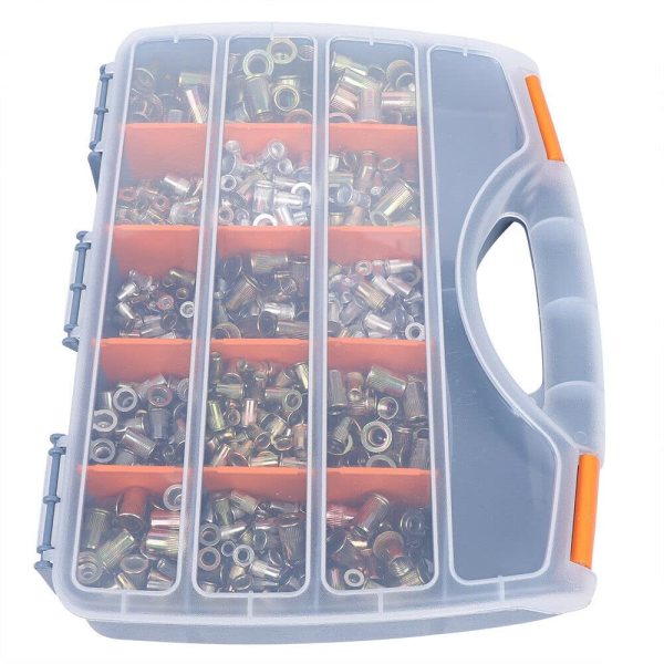 Lot de 1200 écrous à rivets aveugles en acier inoxydable et aluminium M3 M4 M5 M6 M8 M10 M12 Lot de 1200 écrous à rivets aveugles en acier inoxydable et aluminium M3 M4 M5 M6 M8 M10 M12