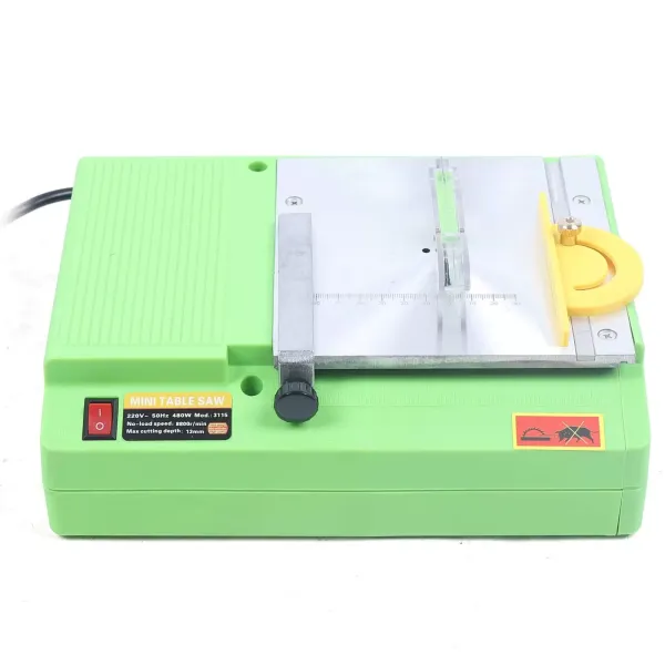 Mini scie circulaire de table 8800 tr/min - Petite machine à carving - 480 W - Portable - Pour le travail du bois