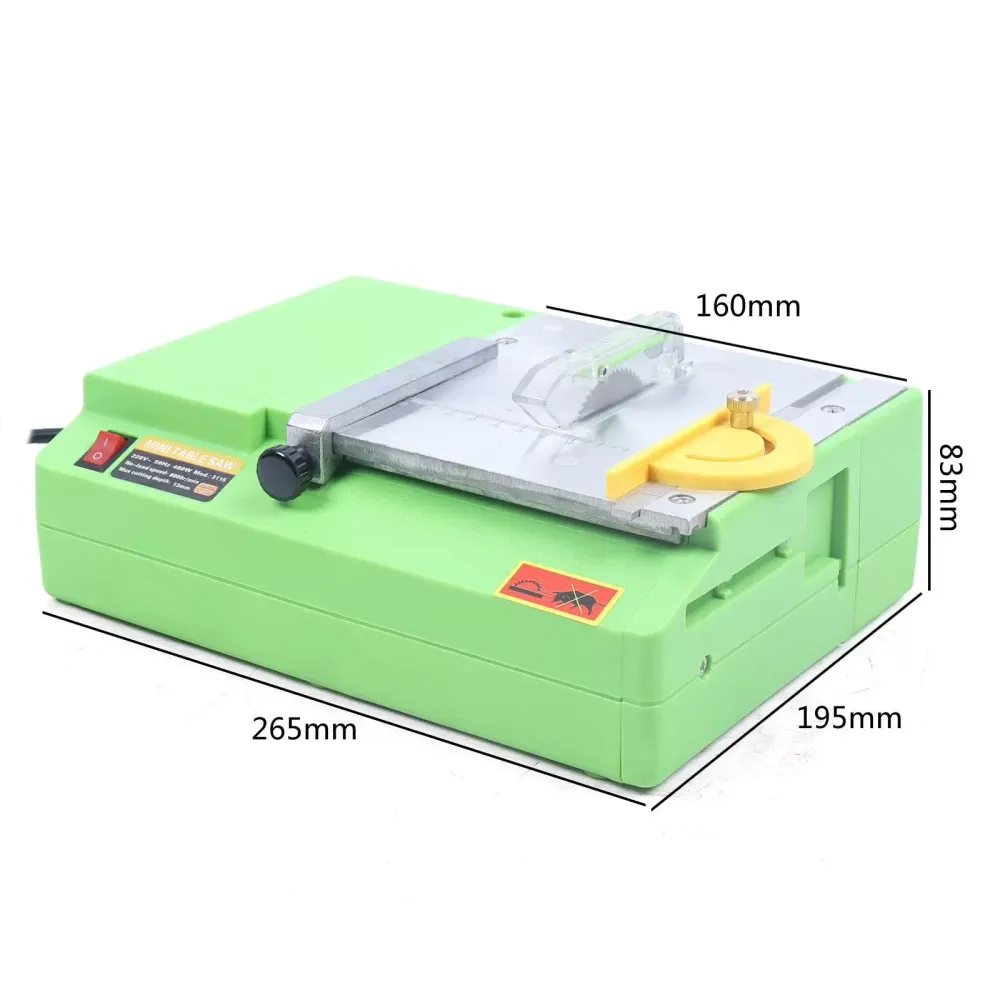 Mini scie circulaire de table 8800 tr/min - Petite machine à carving - 480 W - Portable - Pour le travail du bois