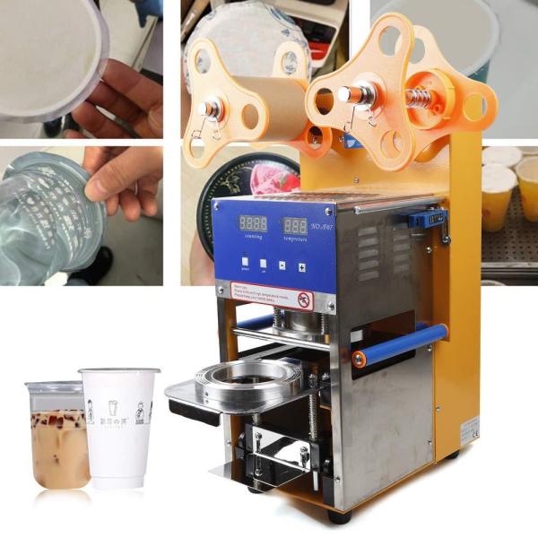 Machine à sceller automatique pour tasse - Machine à sceller - 600 cups/h - Avec counter pour sceller les boissons - thé au lait - glace - café chaud
