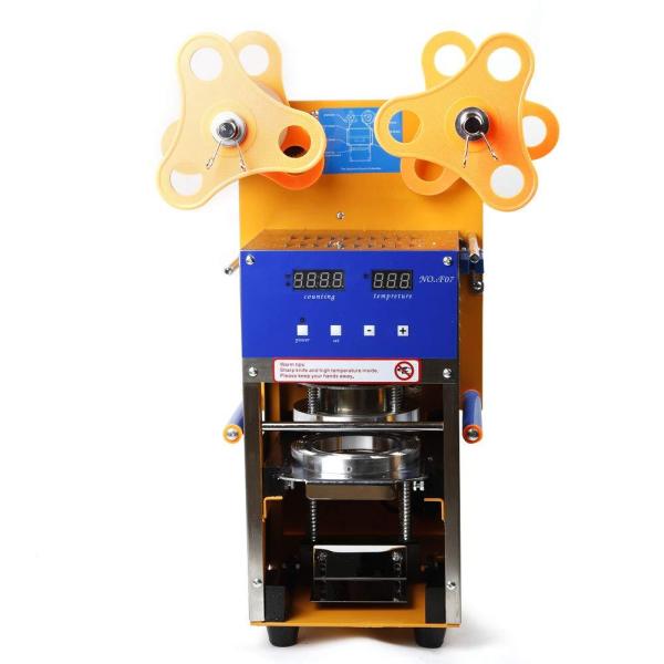 Machine à sceller automatique pour tasse - Machine à sceller - 600 cups/h - Avec counter pour sceller les boissons - thé au lait - glace - café chaud