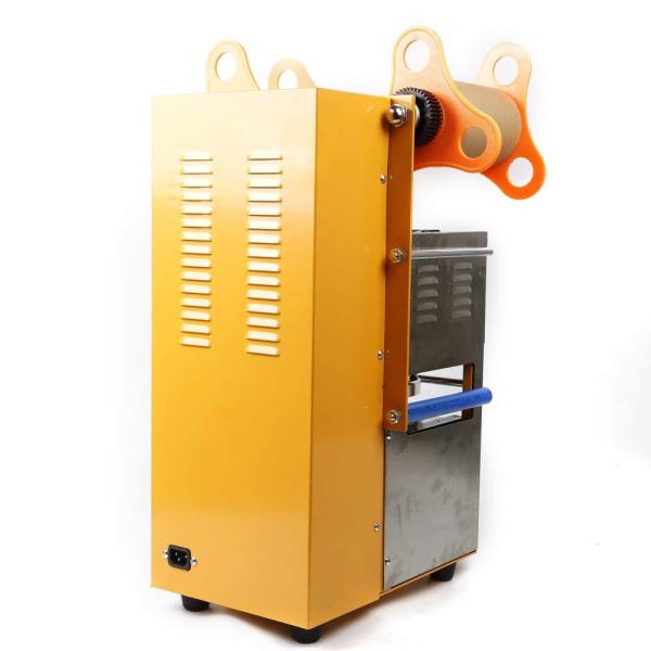 Machine à sceller automatique pour tasse - Machine à sceller - 600 cups/h - Avec counter pour sceller les boissons - thé au lait - glace - café chaud Machine à sceller automatique pour tasse - Machine à sceller - 600 cups/h - Avec counter pour sceller les boissons - thé au lait - glace - café chaud