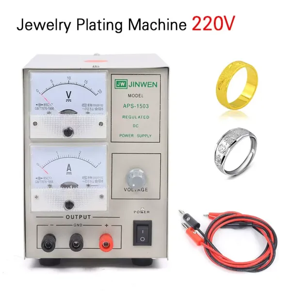 Galvanoplastie de Petite Taille Équipement de Galvanoplastie avec 2 Fils de Connexion Conducteur