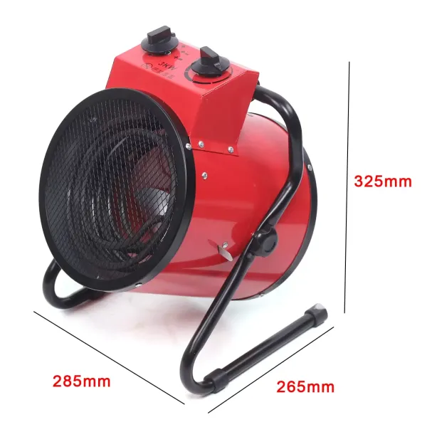 Radiateur soufflant industriel 3 kW - 3000 W - 220-240 V - Chauffage électrique - Chauffage industriel