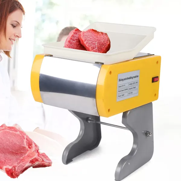 Trancheuse universelle 300 W - Trancheuse électrique 50 kg/h - Pour légumes et tranches de viande