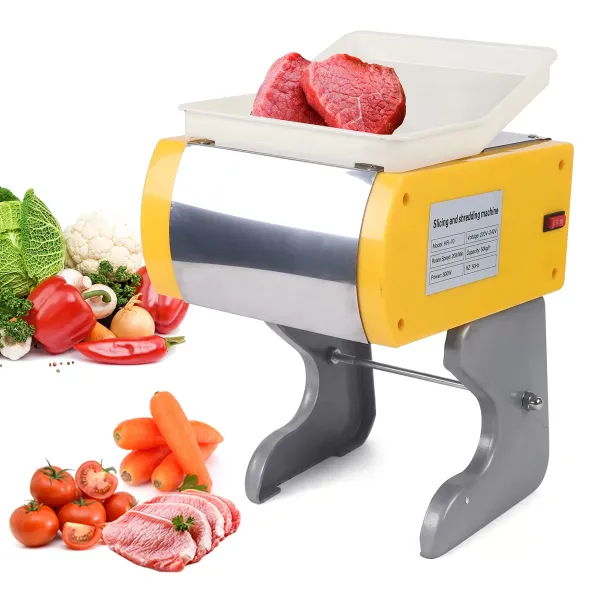 Trancheuse universelle 300 W - Trancheuse électrique 50 kg/h - Pour légumes et tranches de viande