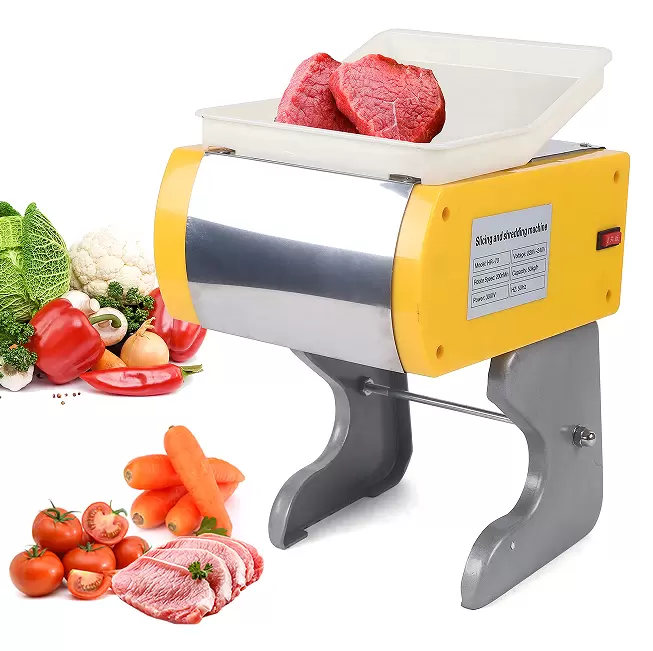 Universele snijmachine van 300 W - elektrische snijmachine van 50 kg/u - voor plakjes groenten en vlees