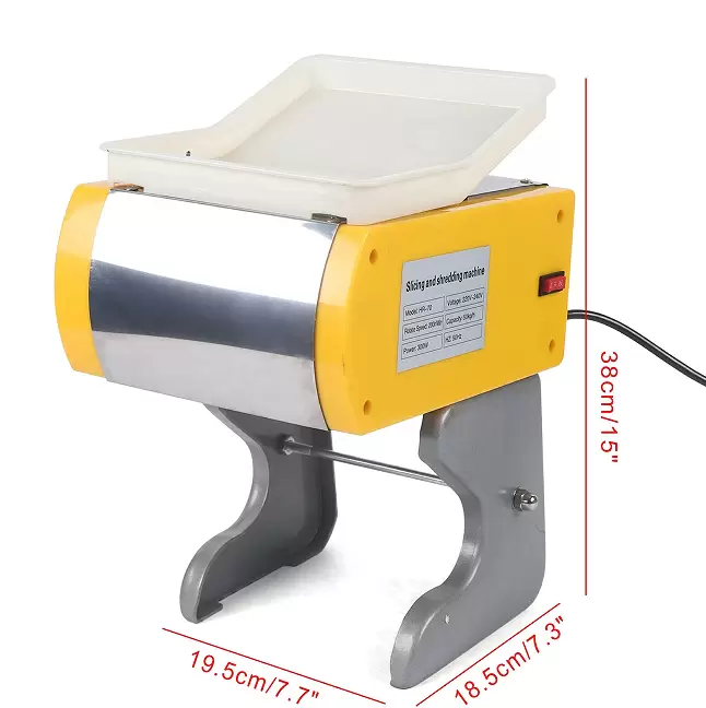 Universele snijmachine van 300 W - elektrische snijmachine van 50 kg/u - voor plakjes groenten en vlees