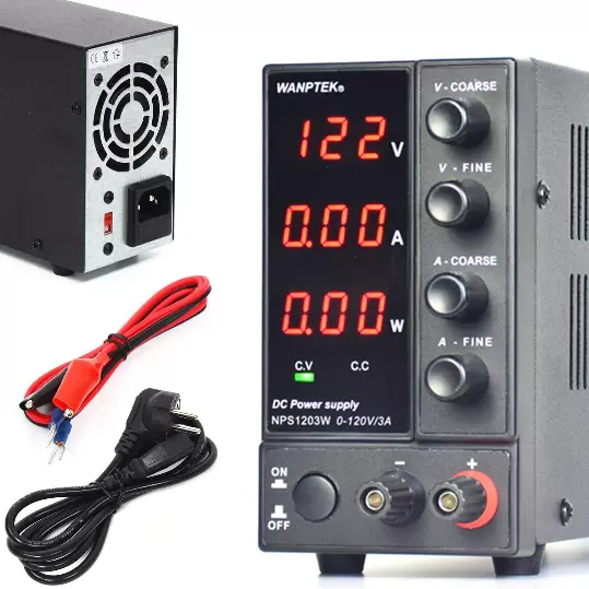 Laboratoriumvoeding 0-3A DC instelbaar gestabiliseerd schakelende voeding Stroommeetapparaat