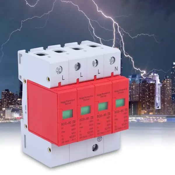 385 Vac 80 Ka Parasurtenseur pour maison avec protection contre les surtensions et les surtensions Matériau ignifugé