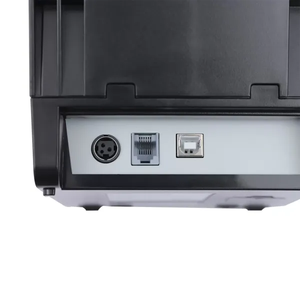 Imprimante thermique USB pour reçus Imprimante thermique 80 mm POS Imprimante de bonbon de caisse Fonction de découpe de papier ESC/POS Commande Imprimante d'étiquettes