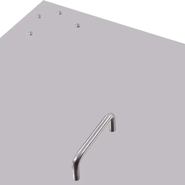 Brasero Couvercle en acier inoxydable pour barbecue, patio, patio, carré, en métal, avec pieds pliables