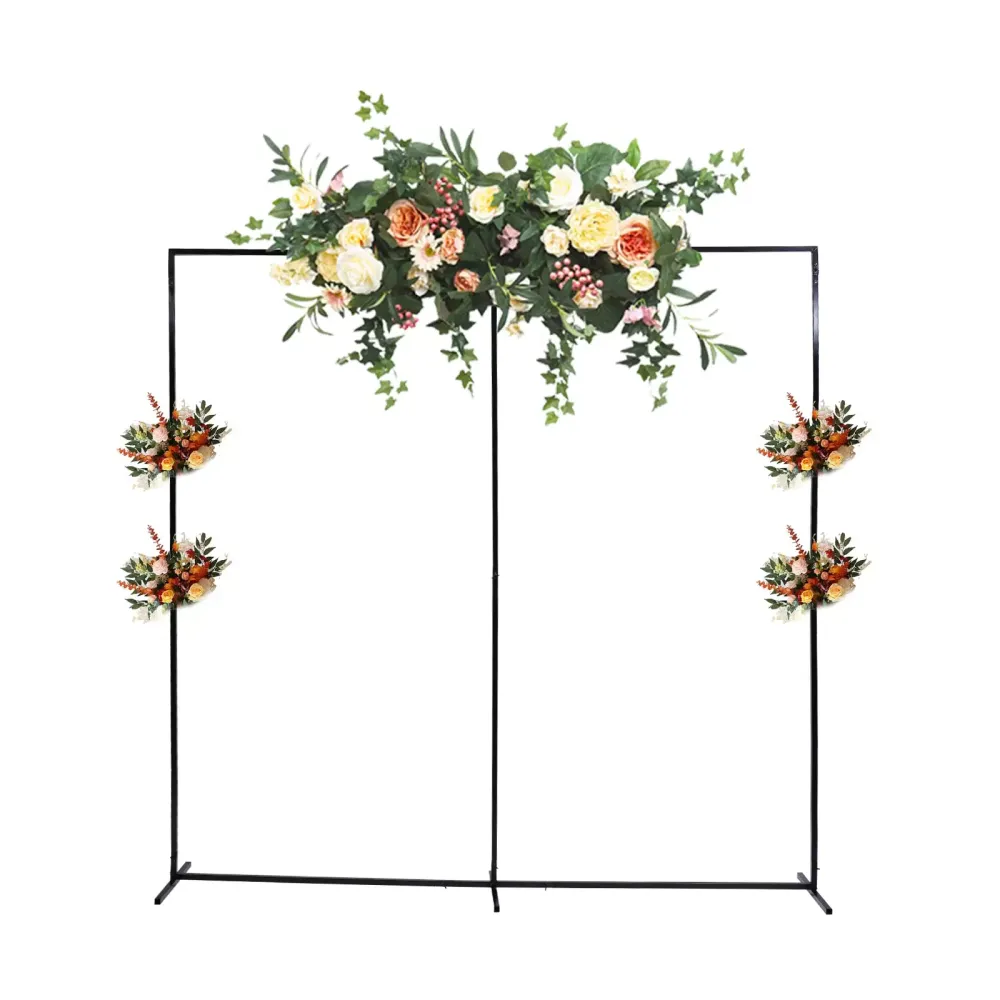Lot De 3 Supports Arche Fond Métal Doré 2,8m / 1,8m / 1,5m - Arche Ballons Mariage