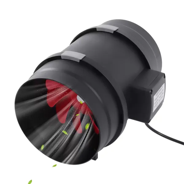 Ventilateur d'extraction en ligne avec filtre à charbon actif pour tentes de plantes, serre 8