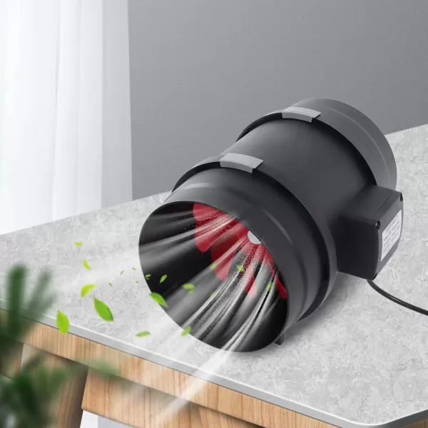 Ventilateur d'extraction en ligne avec filtre à charbon actif pour tentes de plantes, serre 8