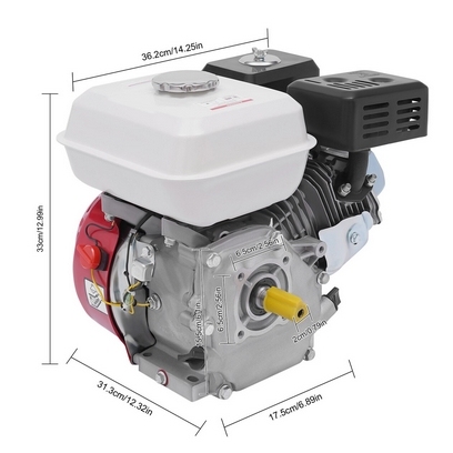 Moteur à essence monocylindre 7,5 CV / 4 temps Moteur à moteur sur pied Moteur à carte par gravité refroidie Moteur à essence monocylindre 7,5 CV / 4 temps Moteur à moteur sur pied Moteur à carte par gravité refroidie