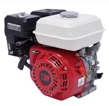 Moteur à essence monocylindre 7,5 CV / 4 temps Moteur à moteur sur pied Moteur à carte par gravité refroidie