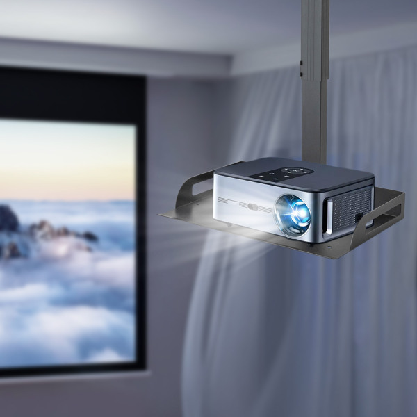 Support de projecteur universel Hauteur réglable 34-56 cm Taille du plateau : 35*22 cm Capacité de charge : 14 kg Noir