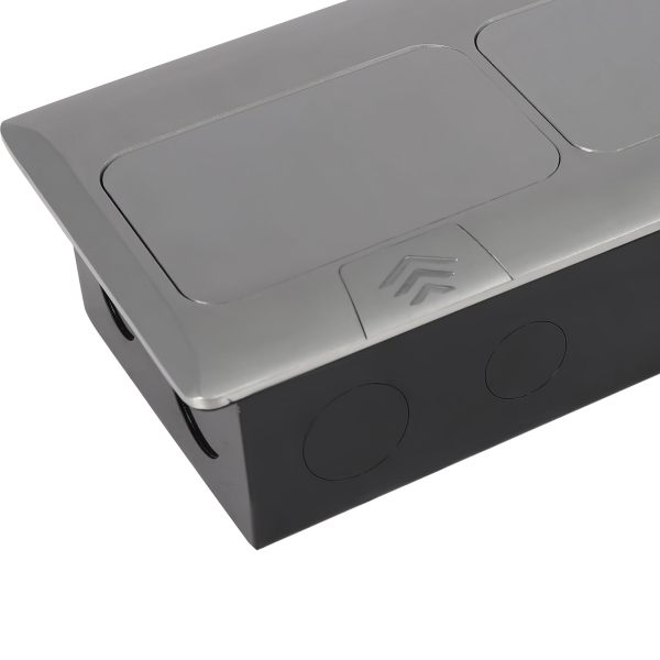 Prise encastrable escamotable Dual Networks&Sockets 250 V 16 A - Étanche et résistante à l'humidité