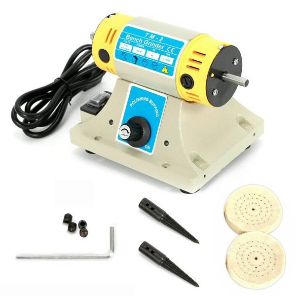 Petite polisseuse électrique 10000 tr/min Meuleuse électrique DIY Polisseuse Kit d'outils pour bijoux tourne 220 V (prise UE)