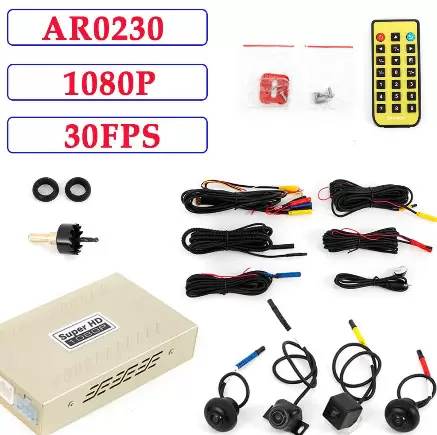 CNCEST High Definition 1080P surround digitale videorecorder met parkeerauto DVR 360