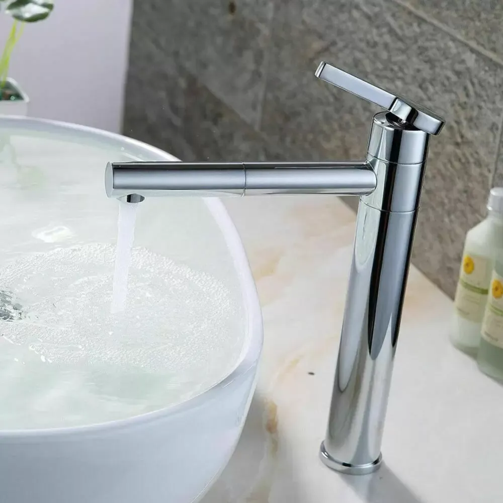 Robinet de salle de bain rotatif à 360° Robinet de lavabo Mitigeur monocommandé