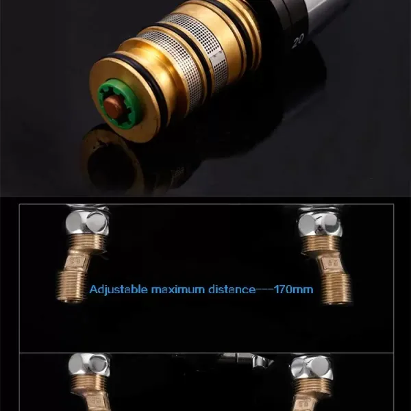 Thermostat de Bain Mitigeur Douche Thermostatique Mitigeur Thermostat Douche