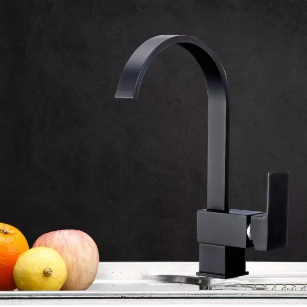 Robinet de cuisine Noir Robinet d'évier Mitigeur d'évier Robinet mitigeur monocommande Robinet de cuisine Robinet de cuisine Noir Robinet d'évier Mitigeur d'évier Robinet mitigeur monocommande Robinet de cuisine