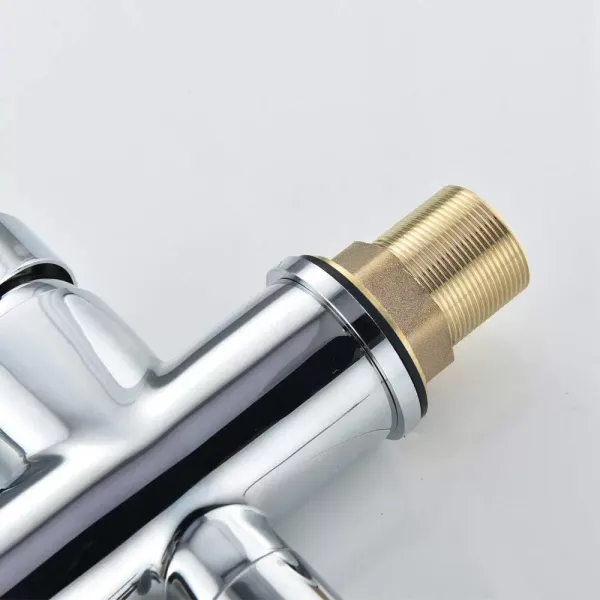 Robinet 3 voies universel avec valve en céramique - Système d'osmose 3 voies - Robinet en laiton et céramique - Pour évier de cuisine
