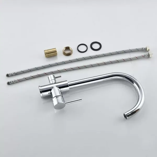 Robinet 3 voies universel avec valve en céramique - Système d'osmose 3 voies - Robinet en laiton et céramique - Pour évier de cuisine Robinet 3 voies universel avec valve en céramique - Système d'osmose 3 voies - Robinet en laiton et céramique - Pour évier de cuisine