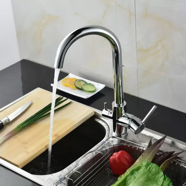 Robinet 3 voies universel avec valve en céramique - Système d'osmose 3 voies - Robinet en laiton et céramique - Pour évier de cuisine Robinet 3 voies universel avec valve en céramique - Système d'osmose 3 voies - Robinet en laiton et céramique - Pour évier de cuisine