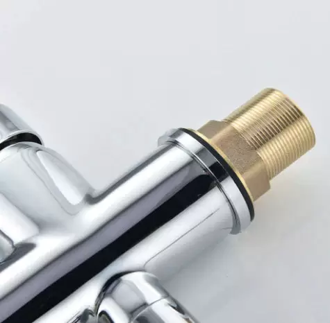 Robinet 3 voies universel avec valve en céramique - Système d'osmose 3 voies - Robinet en laiton et céramique - Pour évier de cuisine