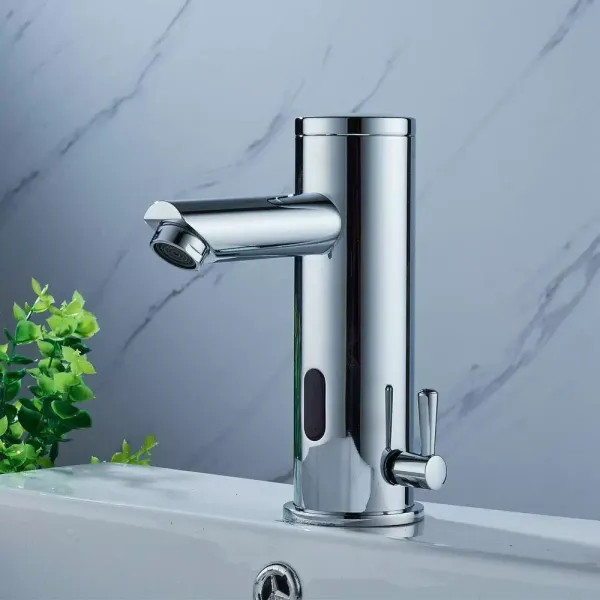 Robinet de salle de bain automatique chaud/froid avec capteur infrarouge