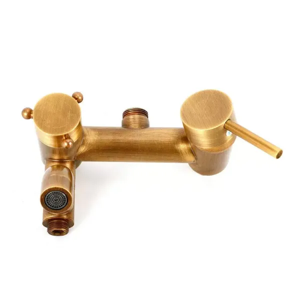 Kit de douche rétro en laiton- Système de douche en bronze